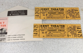 Bread 2 Unused 1972 Concert Tickets &amp; Original Will Call Envelope Krnt Theater Y - £10.34 GBP