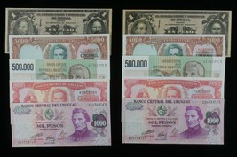 Mexico, Argentina &amp; Uruguay Sequential Notes Lot 5 Sets of 2 notes - £44.45 GBP