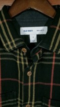 NEW Men&#39;s Flannel Shirt Jacket Old Navy Regular Fit Black Plaid Medium $69 - $21.77