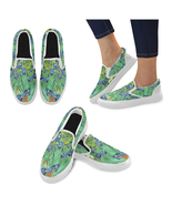 Irises Vincent Van Gogh Art Slip-on Canvas Women&#39;s Shoes US Size 6-12 - $67.96 CAD