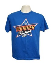 Authentic WWE 2014 Summer Slam Adult Medium Blue TShirt - £14.80 GBP