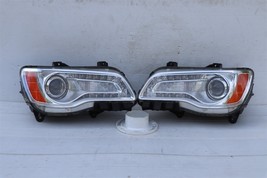 11-14 Chrysler 300C Halogen Projector Headlight Lamp Set L&R POLISHED image 7