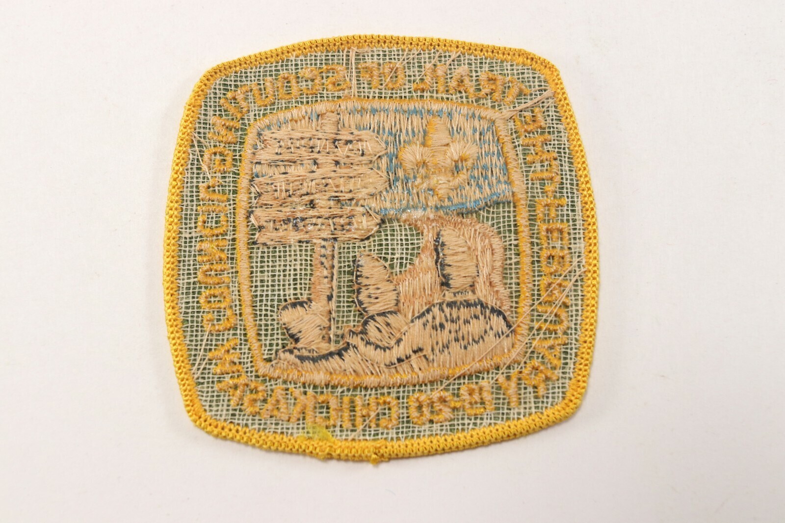 Vtg 1970's Trail of Scouting Chickasaw Council Boy Scouts of America BSA Patch Item image 3