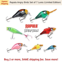 Rapala Angry Birds Set of 7 Lures LIMITED EDITION Collector - £108.29 GBP