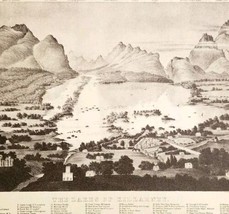 1952 Lakes Of Killarney Landscape Plate Lithograph Print Currier &amp; Ives DWLL21 - $29.99