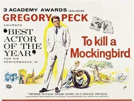 TO KILL A MOCKINGBIRD POSTER 30x40 Gregory Peck Mary Badham Rare  - $34.99