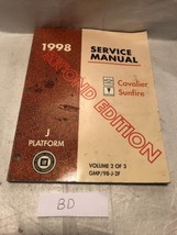 1998 Chevy Cavalier Pontiac Sunfire Shop Manual Repair Service Z24 LS RS GT Bk#2 - $8.91