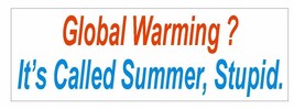 Global Warming Bumper Sticker or Helmet Sticker D761 Funny Political Sti... - £1.09 GBP+