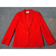 Miss Pendleton Women&#39;s 6 Red 100% Virgin Wool Blazer Suit Jacket USA Vin... - £25.77 GBP