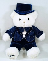Dan Dee Christmas Snowflake Teddy Bear Boy Blue Outfit &amp; Top Hat 2006 21&quot; - £15.69 GBP