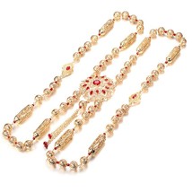 Fashion Boho Gold Color Moroccan Wedding Dress Chest Shoulder Link Chain for Wom - £22.49 GBP