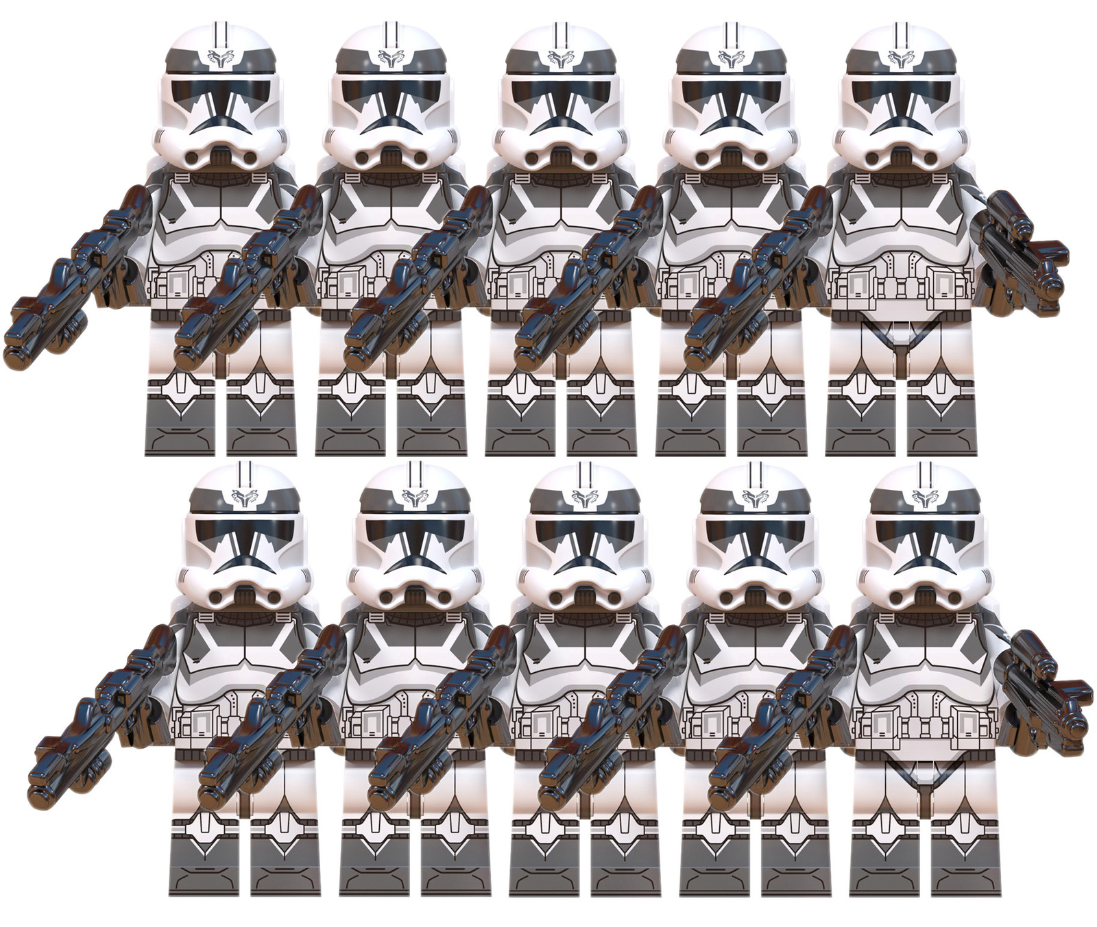 10pcs Wolfpack Clone trooper Boost Clone Wars Custom Minifigures Toys Gift