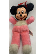 RARE 1970s Disney Vintage 10&quot; Minnie Mouse Rubber Face Nutshells Beanie ... - $20.57 CAD