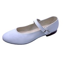 Girls White Mary Jane Buckle Shoes 12.5 Dance Recital Wedding Character Capezio - £15.57 GBP
