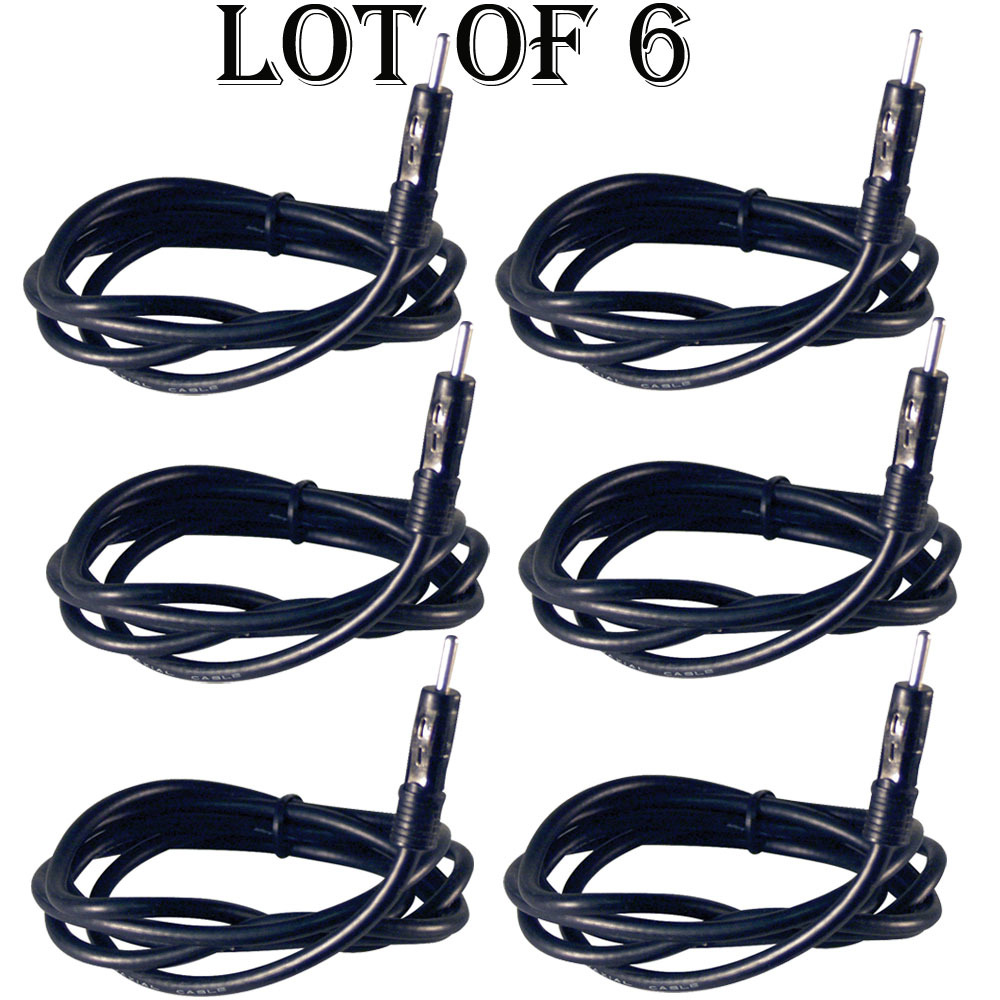 Lot of (6) -Pyle PLMRNT1 Marine Antenna Am/Fm Wire Antenna; Black - $29.54
