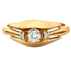 1/10ctw Diamond 14k Yellow Gold Size 6 Ring 3.2g - $6,427.55 MXN