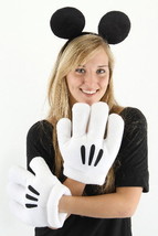 Walt Disney&#39;s Mickey Mouse Ears and Gloves Licensed Costume Accessory NE... - £21.25 GBP