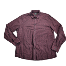 MARC ANTHONY LUXURY SLIM FIT Dress Shirt Burgundy Size L - £19.33 GBP