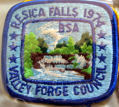 BOY SCOUT 1974 Resica Falls VALLEY FORGE COUNCIL PATCH  - £5.48 GBP