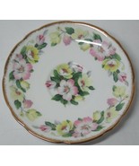 Royal Stafford Lyrinda Saucer Bone Pink Yellow Floral Flowers Brushed Gold - £13.25 GBP