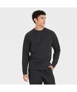 All In Motion Men&#39;s Ponte Crewneck Long Sleeve Pullover LARGE Black New ... - $39.87 CAD