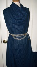 4YDS Sheer Weight Black Royal Blue Mini Plaid Silk Wool Poly Dress Weight Fabric - £45.87 GBP