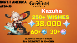 Genshin Impact | Kazuha, 38000 GEMS, 250+ WISHES | NORTH AMERICA-show or... - £28.73 GBP