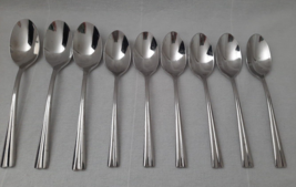 9 Pc Lot ~ Reed &amp; Barton ~ Tempo ~ 3 Soup Spoons &amp; 6 Teaspoons ~ Stainle... - £46.70 GBP