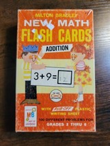 Vintage 1965 Milton Bradley New Math Flash Cards Addition #4591 Grades 2-6 - £8.41 GBP