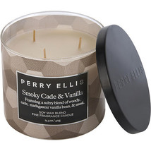 Perry Ellis Smoky Cade &amp; Vanilla By Perry Ellis Scented Candle 14.5 Oz - £16.08 GBP