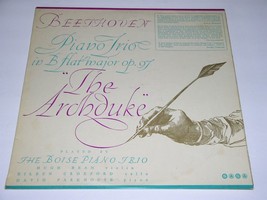 The Boise Piano Trio Beethoven Piano Trio B Flat Major The Archduke Reco... - $29.99