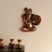 Ganesh for Wall Hanging Indian Metal Handicraft Decorations  Musician Ganesha - £32.13 GBP