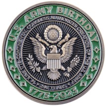 Army 2023 Birthday 1.75&quot; Challenge Coin - £31.59 GBP