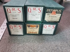 Estate Find LOT of 6 Vintage Republic and US PLAYER PIANO Word-Roll MUSI... - £41.76 GBP