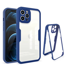 360° Transparent Full Cover Case Designed For iPhone 11 6.1&quot; BLUE - £6.02 GBP