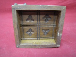 Antique Hand Carved &amp; Made Wood Butter Mold Press Stamp - £54.48 GBP