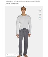 Athletic Works Men’s Jersey Sleep Pant  - Gray -size Small - $344.71 MXN