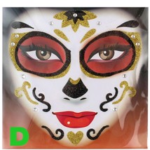 Gothic Tattoo Eye Decals Mardi Gras Easy Makeup Face Art-DAY Of Dead Sugar Skull - £3.71 GBP