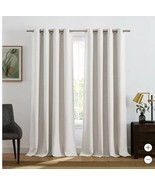 Sun+Blk Total Blackout Window Curtains Ivory Maxwell 2-Piece  52&quot; x 84&quot; - $86.43 CAD