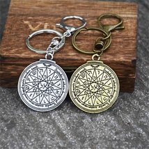 Key Of Solomon Keyring • Protection For Good Luck And Love • Sigil Talisman Magi - £13.83 GBP