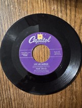 Frank Sinatra Love and Marriage / Impatient Years 45 Vinyl Record Capito... - $7.55