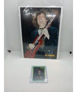 Angus Young AC/DC Rock Magazine Advertisement Print Ad 1995 w/ Card - $10.83 CAD