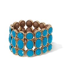 IMAN Global Chic Runway Glamour Reversible 6-1/4&quot; Jeweled Bracelet - £39.51 GBP