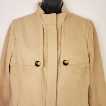 Chicos Womens Jacket Brown 2 Full Zip Pockets Buttons - £28.52 GBP
