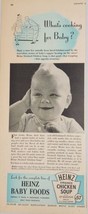 1947 Print Ad Heinz Baby Foods 57 Varieties Whats Cooking for Baby? - £15.81 GBP