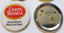 Carta Blanca Experience Mexico&#39;s Best  2-1/2&quot;  Pinback Button - £5.94 GBP