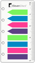 Discbound Page Flags with Inch Ruler for Circa, Arc, TUL (160 Total) - $11.66