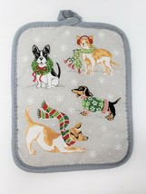 Mainstream Holiday Kitchen Pot Holder - New - Christmas Dogs - £6.25 GBP