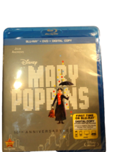 Mary Poppins 50th Anniversary Edition (Blu-Ray, DVD, Digital, 1964) New ... - $23.72 CAD