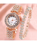 Fashion Luxury Full Crystal Women Rhinestone Wristwatch Female Bracelet ... - $668.03 MXN